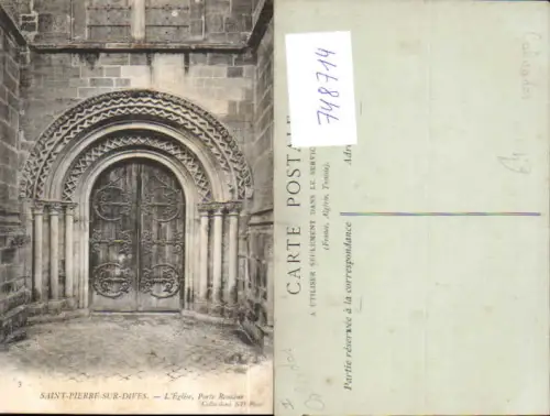 748714 Saint-Pierre-sur-Dives L Eglise Porte Romane France