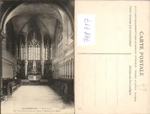 748717 La Normandie Environs de Bayeux Tour Interieur de l Eglise France