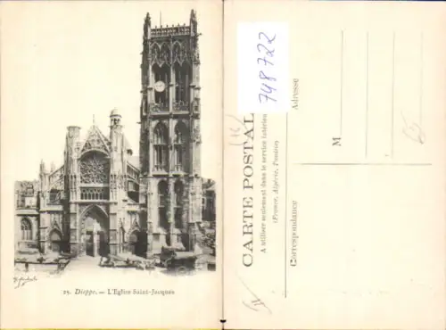 748722 Dieppe L Eglise Saint-Jacques France