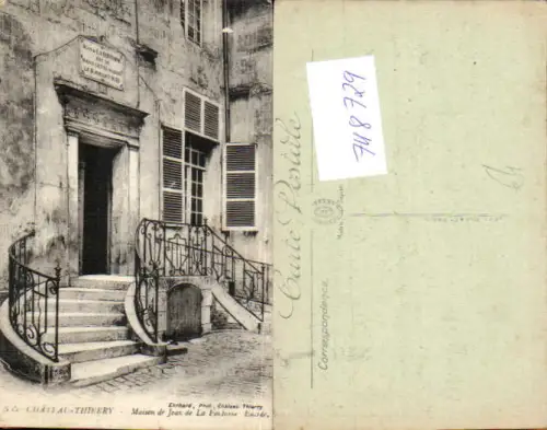 748729 Chateau Thierry Maison de Jean de La Fontaine Entree France