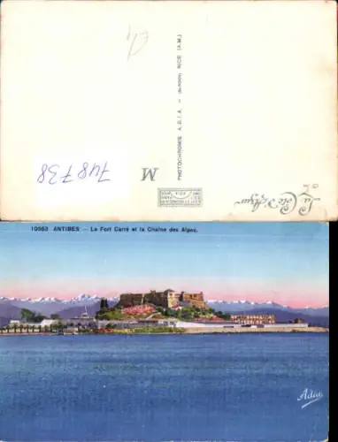 748738 Antibes Le Fort Carre et la Chaine des Alpes France