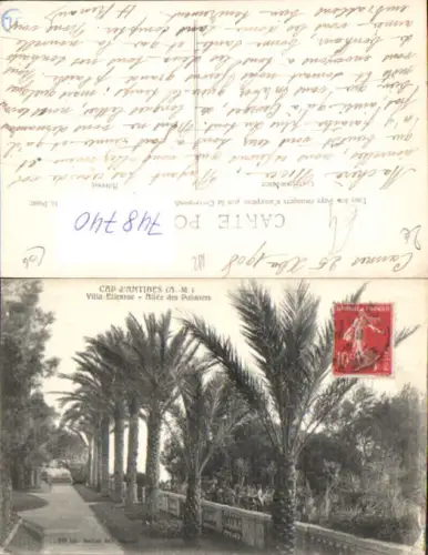 748740 Cap d Antibes Villa Eilenroc Allee des Palmiers Palmen France