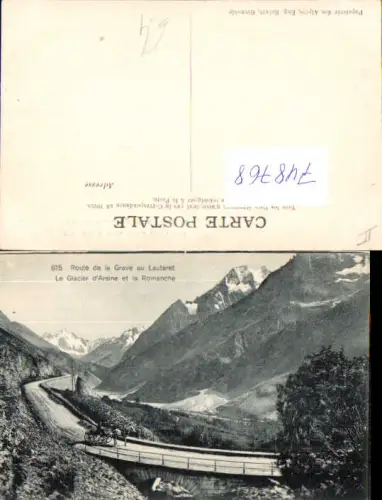 748768 Route de la Grave au Lautaret Le Glacier d Arsine et la Romanche France