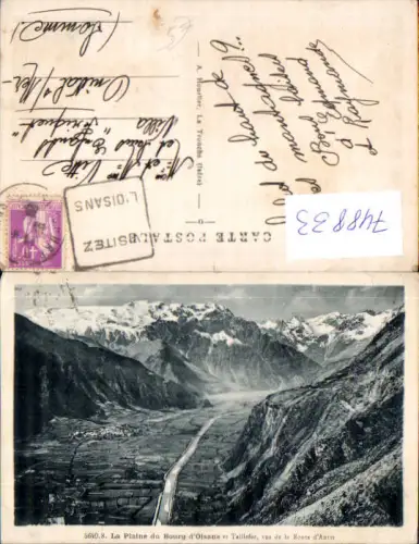 748833 La Plaine du Bourg-d Oisans et Taillefer vus de la Route d Auris France