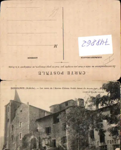 748862 Desaignes Ardeche Les restes de l Ancien Chateau Schloss France