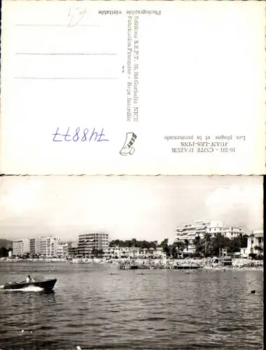 748877 Foto AK Cote d Azur Juan-les-Pins Les plages et la promenade Strand Strandleben France