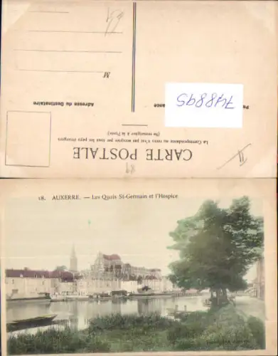 748895 Auxerre Les Quais St-Germain et l Hospice France