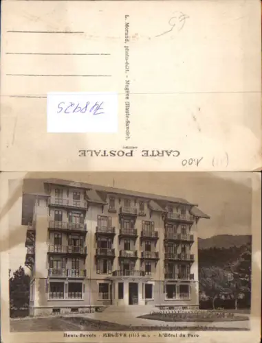 748925 Haute-Savoie Megeve L Hotel du Parc France