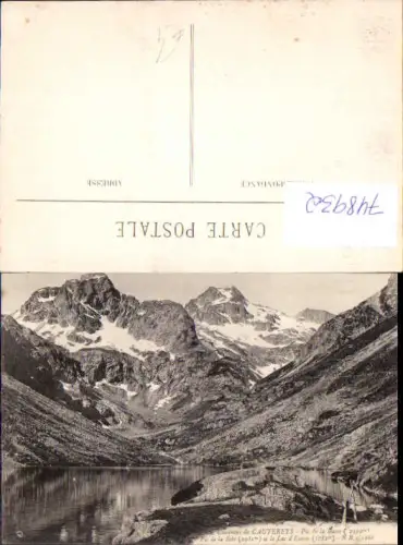 748932 Environs de Cauterets Pic de la Basse Pic de la Sebe et le Lac d Estom France