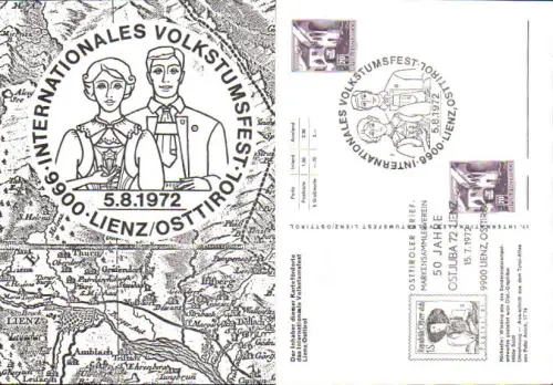 749122 Künstler AK Lienz 1972 Volkstumsfest