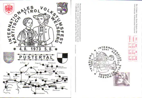 749123 Lienz Kartitsch Welsberg Volkstumsfest 1973 Pustertal