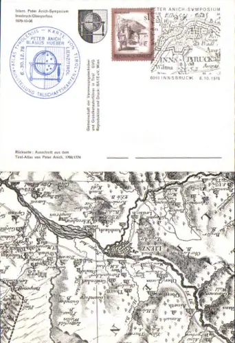 749160 Lienz Peter Anich Leisach Amlach Stempel Sonderstempel