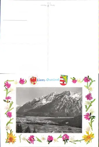 749258 Lienz in Osttirol Blumen Edelweiss Wappen osttirol