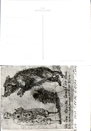 749269 Künstler AK G. Egger Lienz Zeichnung