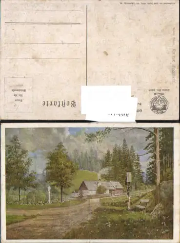 749292 Künstler AK A. Amon Wegscheid Mariazell Maria Zell pub Schulverein 1025