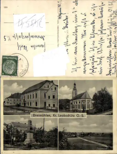 749298 Dreimühlen Leobschütz Oberschlesien Schlesien Psina Oppeln Poland