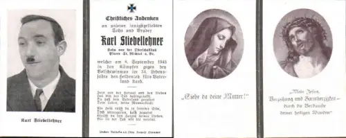 749409 Sterbebild Death Card WW2 WK2 St. Michael am Bruckbach Peter in der Au Russland 1943