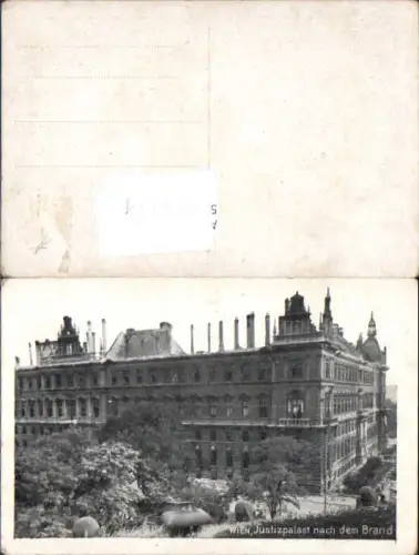 749474 Wien Justizpalast nach dem Brand 1927