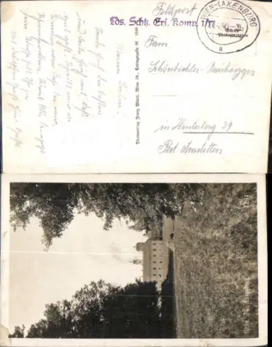 749477 Wien Laxenburg Schloss Feldpost Landschützen Ersatz Komp. 1/17