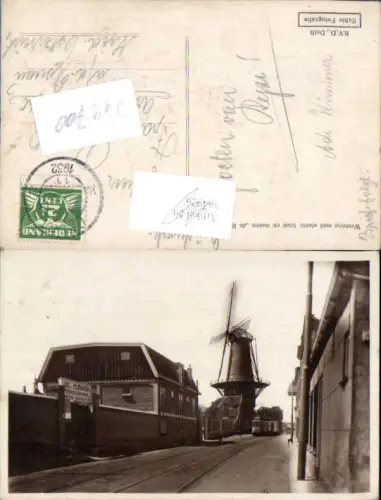 749700 Westvest m. Elektrischer Tram Molen Mühle Windrad Windmühle