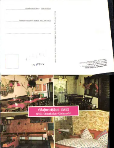 749757 Osterhofen Altenmarkt Gasthaus Weitl