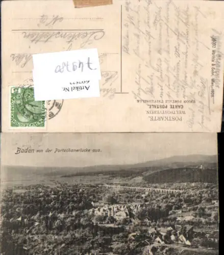 749780 Baden bei Wien v.d. Portschanerlucke aus