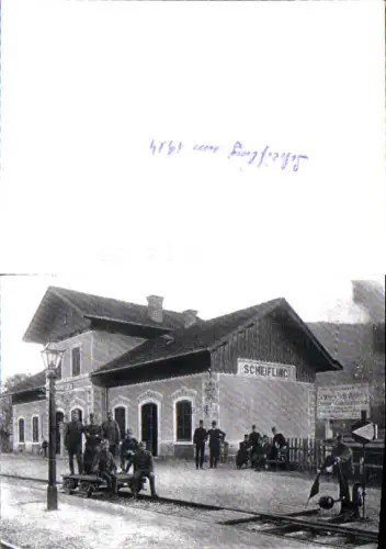 750003 Foto Repro K.K. Soldaten am Bahnhof Scheifling 1914