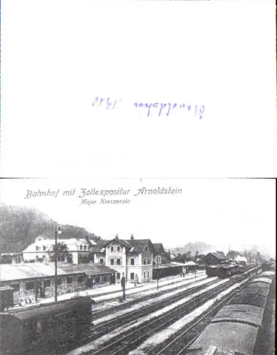 750011 Repro Bahnhof Zollexpositur Arnoldstein Lokomotive Zug