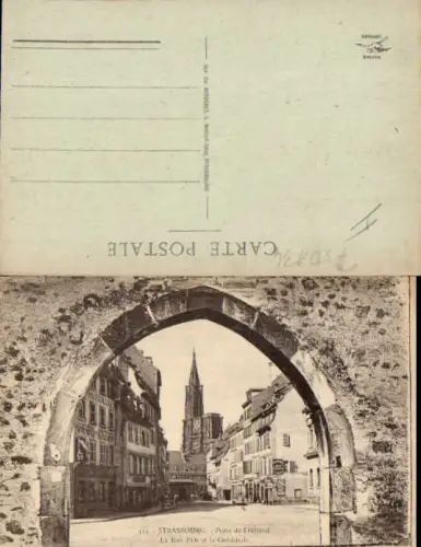 750134 Strasbourg Strassburg Elsass Porte de Hopital Rue d Or Cathedrale