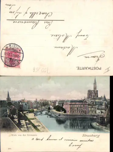750168 Strasbourg Strassburg Elsass Blick v.d. Germania