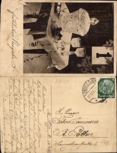 750180 Stempel Oberleschen Leszno Dolne Sprottau St. Pölten
