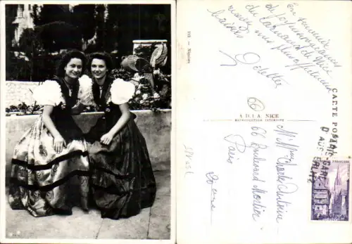 750185 Cote D`Azur French Riviera Nice Nizza Costumes Trachten