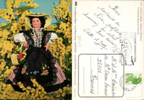 750186 Cote D`Azur French Riviera Nice Nizza Costumes Trachten