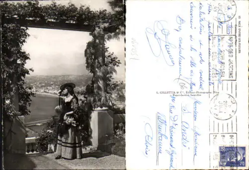 750190 Cote D`Azur French Riviera Nice Nizza Costumes Trachten