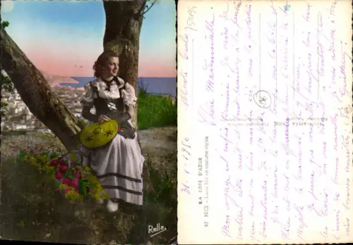 750194 Cote D`Azur French Riviera Nice Nizza Costumes Trachten