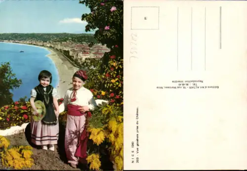 750202 Cote D`Azur French Riviera Nice Nizza Costumes Trachten
