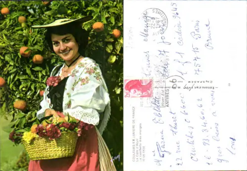 750204 Cote D`Azur French Riviera Nice Nizza Costumes Trachten