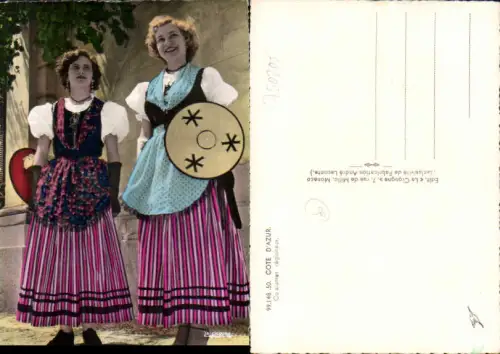 750205 Cote D`Azur French Riviera Nice Nizza Costumes Trachten
