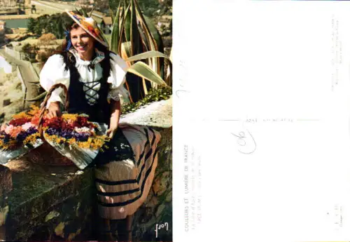 750210 Cote D`Azur French Riviera Nice Nizza Costumes Trachten