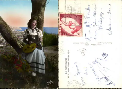 750211 Cote D`Azur French Riviera Nice Nizza Costumes Trachten