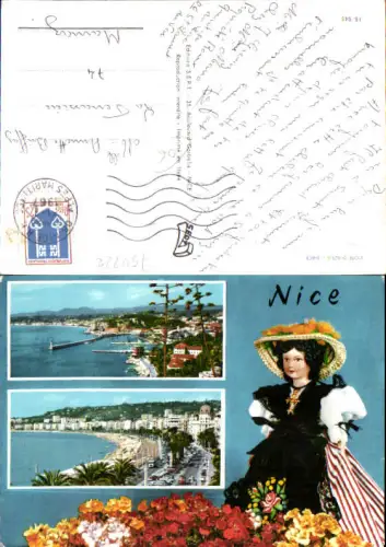 750222 Cote D`Azur French Riviera Nice Nizza Costumes Trachten Puppe