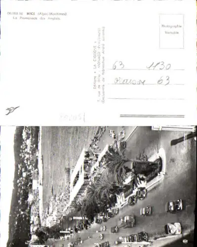 750268 Cote D`Azur Alpes Maritimes Nice Nizza Promenade des Anglais