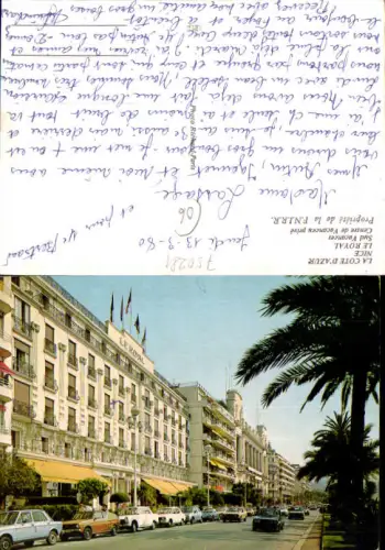 750281 Cote D`Azur Alpes Maritimes Nice Nizza Promenade des Anglais