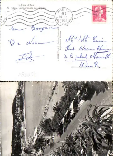 750291 Cote D`Azur Alpes Maritimes Nice Nizza Promenade des Anglais