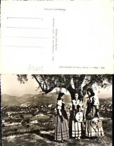 750318 Cote D`Azur French Riviera Nice Nizza Costumes Trachten