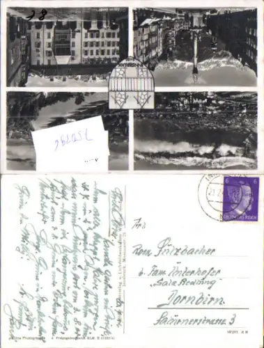750396 Stempel Innsbruck n. Dornbirn 1942