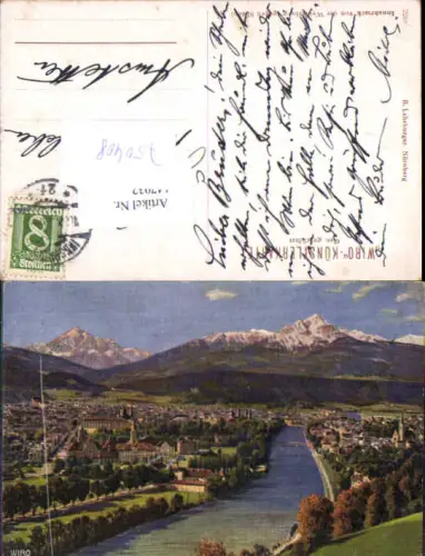 750408 Künstler AK Innsbruck v.d. Weiherburg Wiro Künstlerkarte