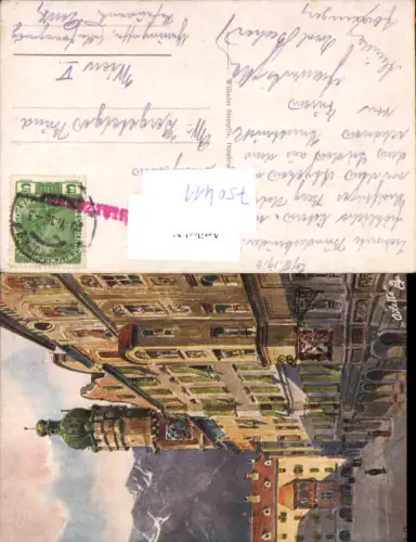 750411 Künstler AK R. Preuss Innsbruck Stadtturm Herzogfriedrichstraße pub Tuck Oilette