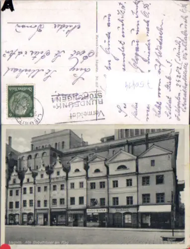 750434 Liegnitz Legnica Giebelhäuser am Ring gel St. Peter in der Au