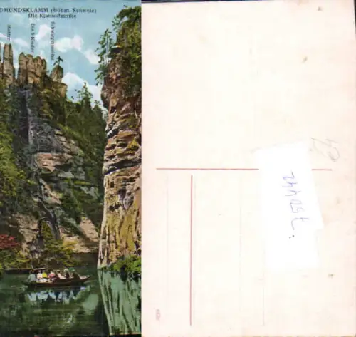 750442 Böhmen Edmundsklamm Hrensko Böhmische Schweiz Herrnskretschen